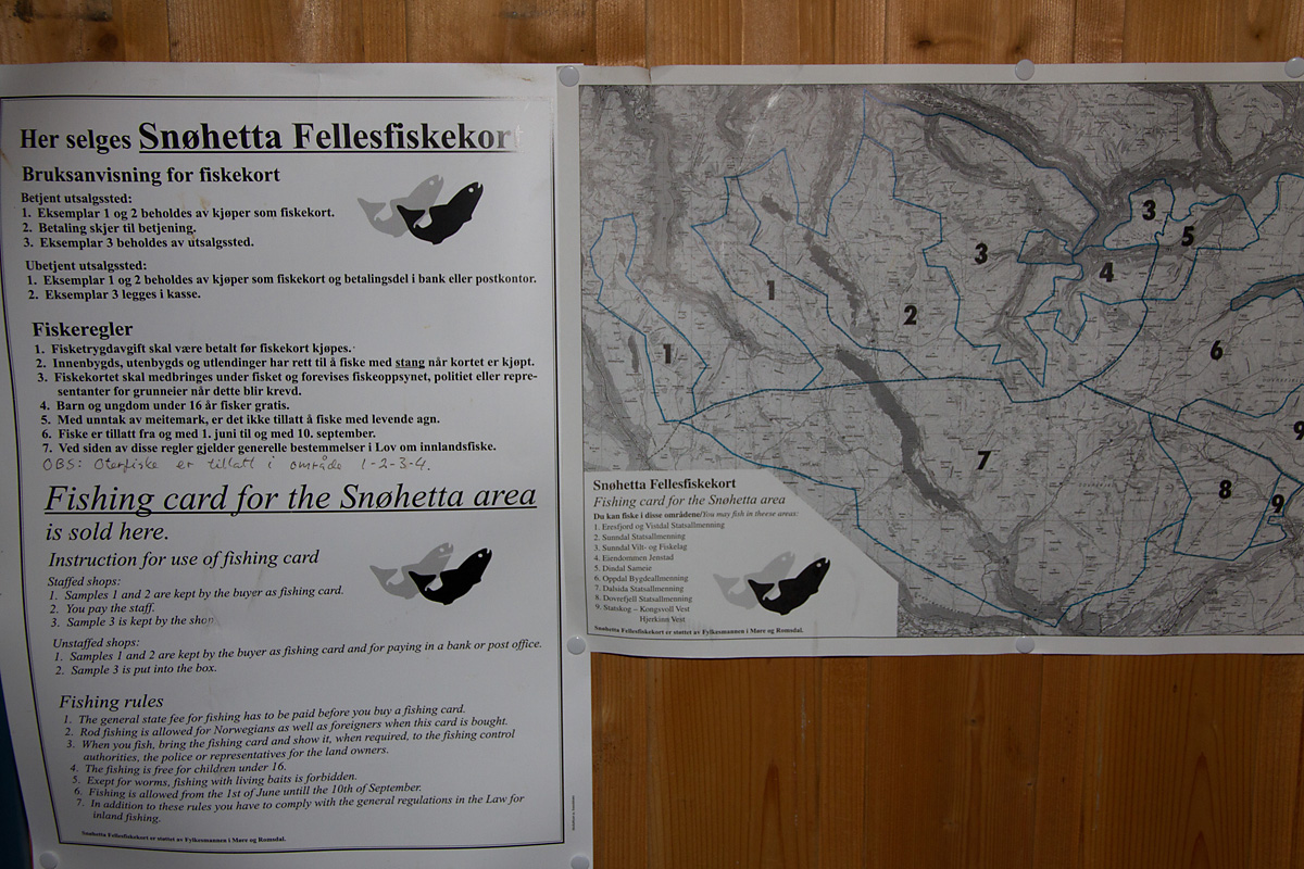 Sunndalsfjella dekkes av Snøhetta fellesfiskekort.