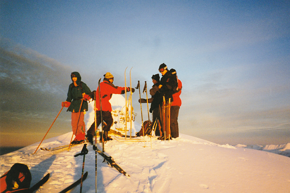 Topptur på Kvannfjellet på midten av 90-tallet.